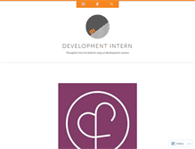 Tablet Screenshot of developmentintern.com